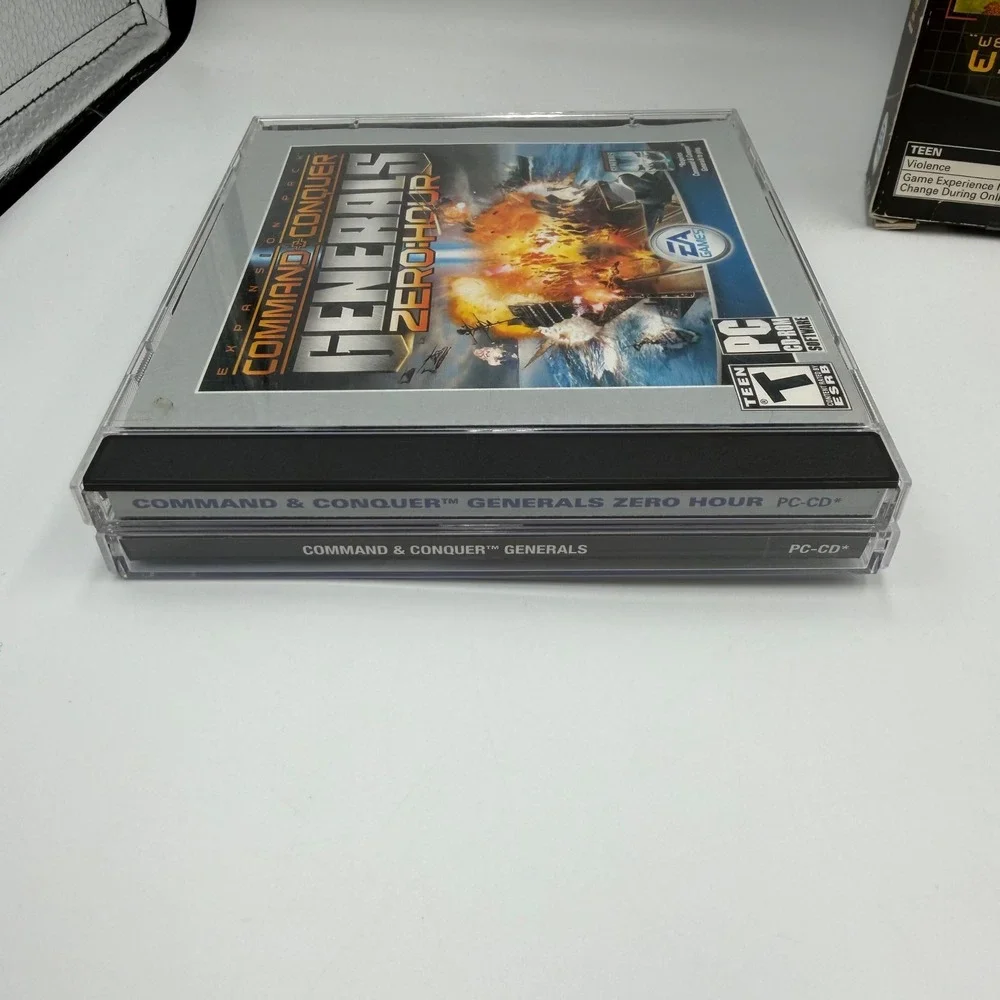 Command & Conquer Generals + Zero Hour Expansion Pack PC CD-ROM EA Games Bundle